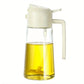 2-in-1 500ml Plastic Spray Oil Bottle Dispenser for BBQ, Kitchen Baking, and Picnic