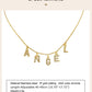 Personalized Name Necklace for Women, Initial Letter Pendant Zircon Necklace