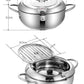 Oil Fryer Premium Stainless Steel with Temperature control and Top Lid