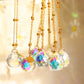 Love Heart Crystal Pendant Wind Chime - Radiate Love and Harmony with Sun Catchers and Rainbow ChaserChime