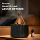 KINSCOTER Simulated Flame Aroma Diffuser - Ultrasonic Cool Mist Humidifier, LED Essential Oil Lamp, and Fogger