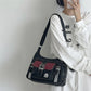 Vintage PU Leather Women's Crossbody Shoulder Bag - Fashionable Satchel Style Messenger Handbag