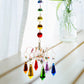 Chakra Crystal Prism Hanging Outdoor Pendant Sun Catcher - Enhance Your Home and Garden Decor