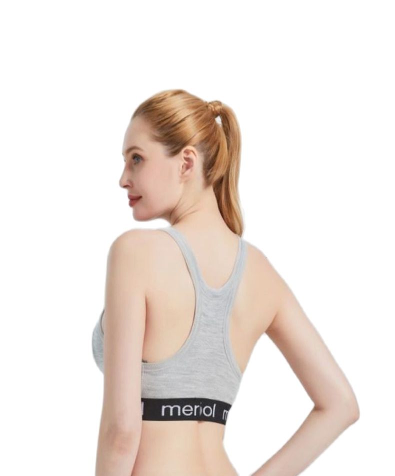 Ultimate Performance Merino Wool Tank Top: Padded High-Impact Sports Bra for Women in Yoga, Gym, and Fitness