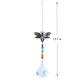 Crystal Sun Prisms Solar Hummingbird Owl Wind Chimes - Delight in the Enchanting Harmony of Nature's Beauty