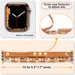 Apple Watch Elegant Beaded Leather Bracelet Elastic Band for Women