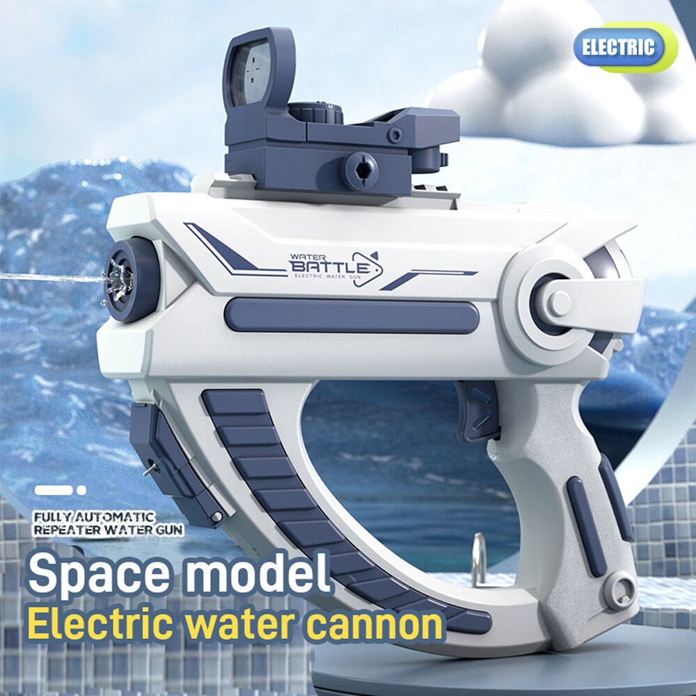 Electric Water Storage Gun Pistol Shooting Toy - Portable Summer Beach Outdoor Fun