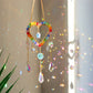 Crystal Wind Chime Moon Sun Catcher - Embrace the Magic of Moonlight and Rainbow Chaser