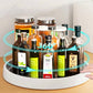 360° Rotating Spice Rack: Ultimate Kitchen Organizer for Storage and Easy Access