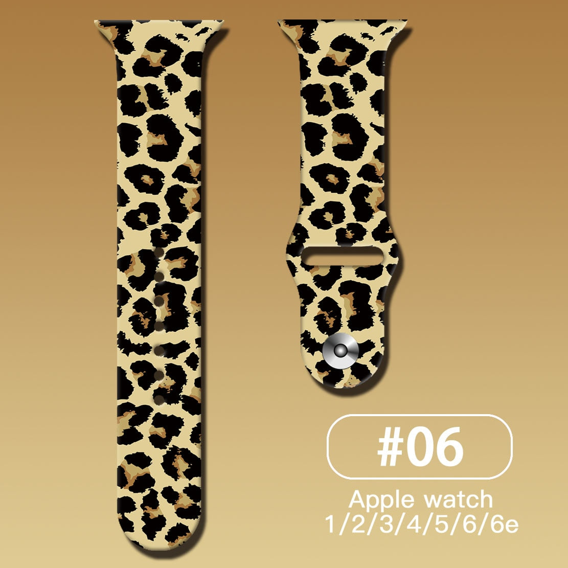 Apple Watch Band Silicone Animal Print 38-44mm Strap