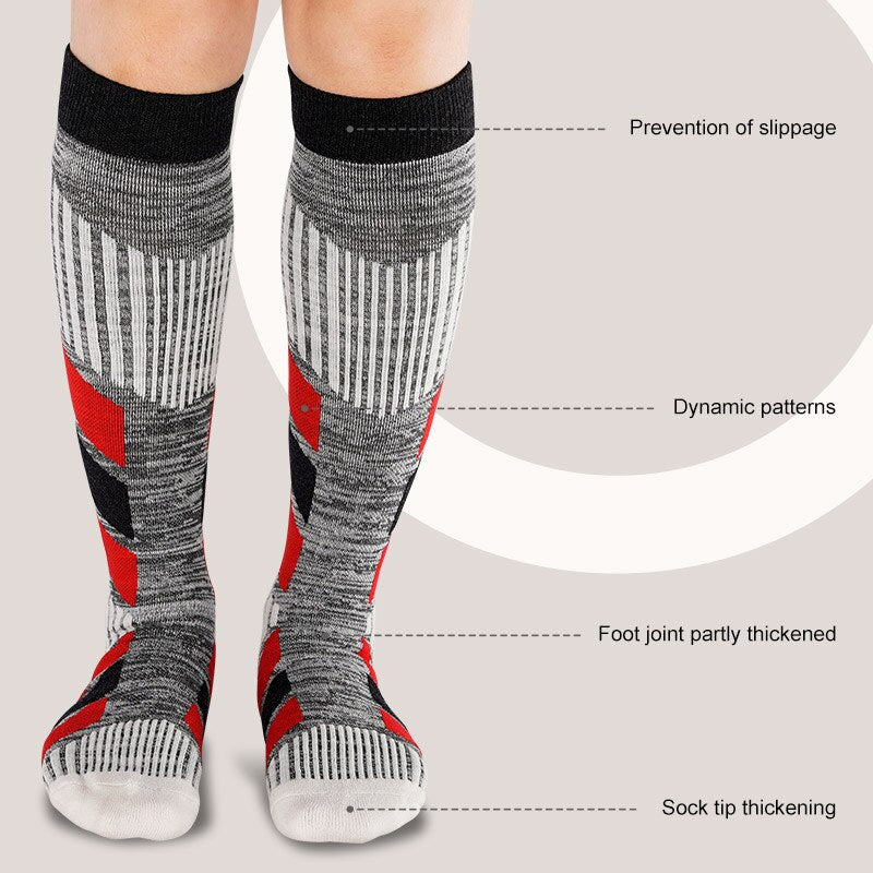 Merino Wool Thermal Socks for Men and Women: Ideal for Winter Sports, Bicycling, Electric Motorcycling, and Camping