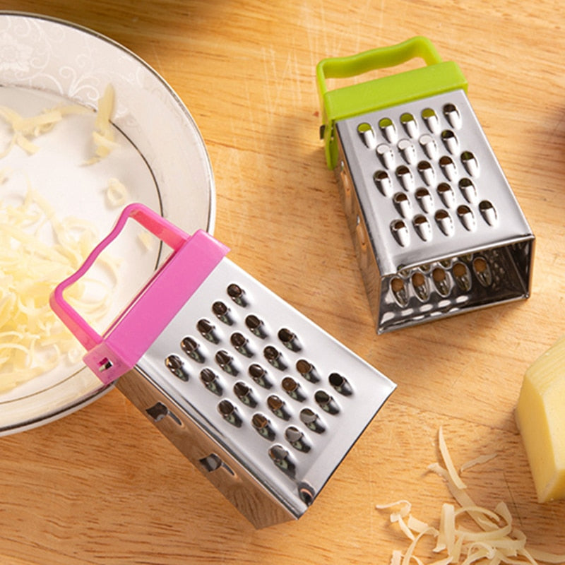 Stainless Steel Mini Four-Sided Cucumber Grater Fruit Planer Cheese Slicers Carrot Vegetables Cutter Home Smart Kitchen Gadgets