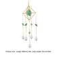 Metal Crystal Wind Chimes - Natural Stone Hexagon Prisms for Radiant Sun Catchers