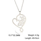 Stainless Steel Love Heart Custom Name Necklace