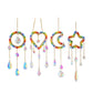 Crystal Wind Chime Moon Sun Catcher - Embrace the Magic of Moonlight and Rainbow Chaser