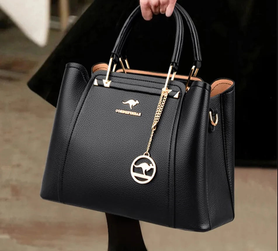 Genius Design Luxury Leather Shoulder Handbag