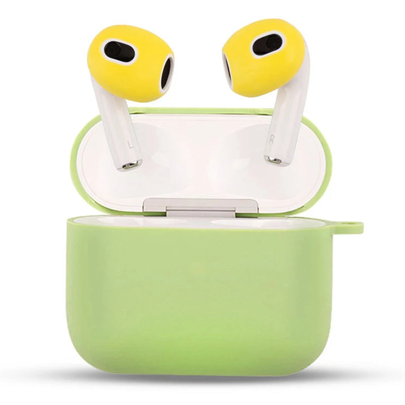 Air Pods 3rd Gen Silicone Case & Ear-pad Covers - 1 Pair for Protection and Accessories.