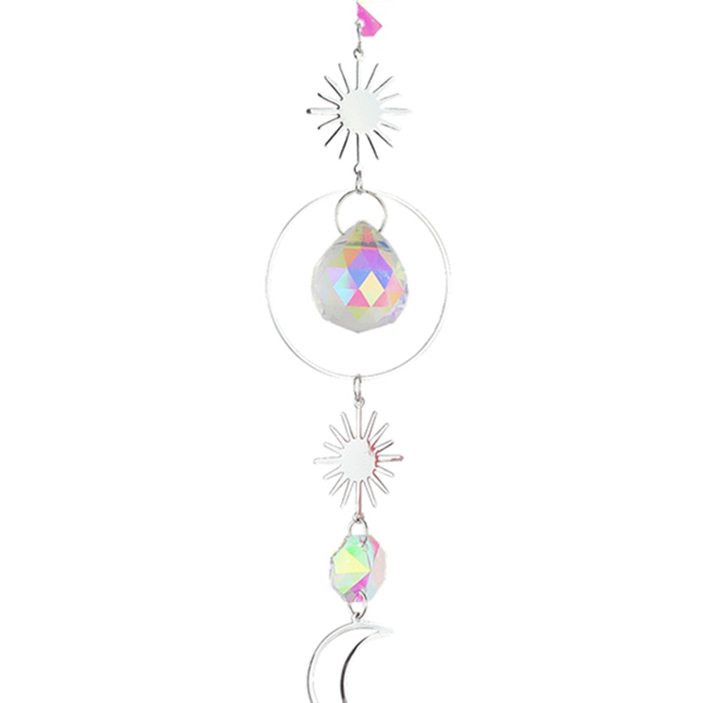 Crystal Diamond Wind Chime - Illuminate Your Space with Sparkling Light Catcher Ornaments