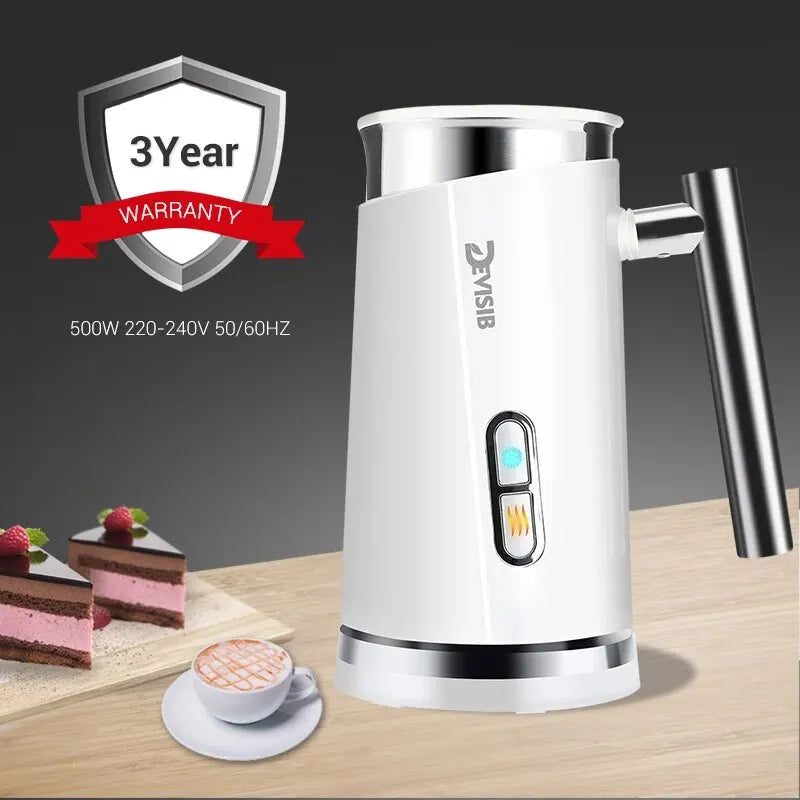 Automatic Electric Milk Frother for Hot and Cold Beverages - Ideal for Crafting Latte, Cappuccino, and Frothy Coffee