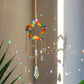 Crystal Wind Chime Moon Sun Catcher - Embrace the Magic of Moonlight and Rainbow Chaser