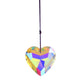 Love Heart Crystal Pendant Wind Chime - Radiate Love and Harmony with Sun Catchers and Rainbow ChaserChime