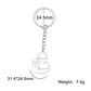 Express Your Identity: Stainless Steel Custom Name Keychain with Heart Design - Personalized and Thoughtful Gift for Family and Loved Ones