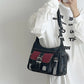 Vintage PU Leather Women's Crossbody Shoulder Bag - Fashionable Satchel Style Messenger Handbag