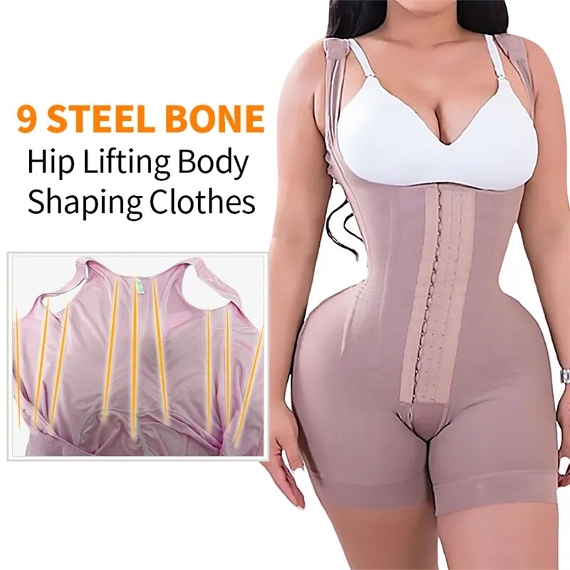 High Compression Fajas Colombianas Women's Shapewear Corrective Girdle for Tummy Control