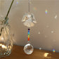 Crystal Sun Prisms Solar Hummingbird Owl Wind Chimes - Delight in the Enchanting Harmony of Nature's Beauty