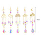 Crystal Sun Catcher Wind Chimes - Star, Moon, and Diamond Prisms for Captivating Rainbow Displays