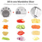 Adjustable Mandoline Slicer - 18 Types - Stainless Steel Vegetable Julienner, Grater, and Food Cutter - Adjustable Thickness Slicer Dicer