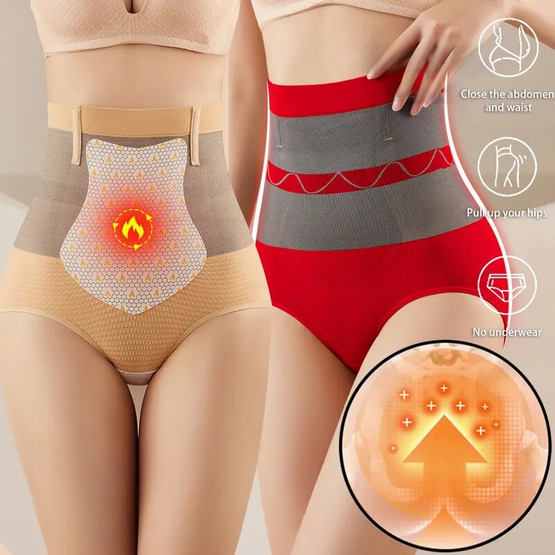 Seamless Tummy Control Waist Trainer Panties Belly Slimming and Postpartum High Waist Shapewear for Women