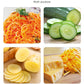 Stainless Steel Mini Four-Sided Cucumber Grater Fruit Planer Cheese Slicers Carrot Vegetables Cutter Home Smart Kitchen Gadgets