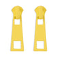 Vibrant Zipper Zing Earrings: Playful Metal Drops for Fashion-Forward Women