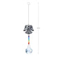 Crystal Sun Prisms Solar Hummingbird Owl Wind Chimes - Delight in the Enchanting Harmony of Nature's Beauty