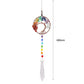 Hanging Crystal Windchimes - Handmade Life Tree Pendant Craft Chain for Window, Car, and Garden Decor