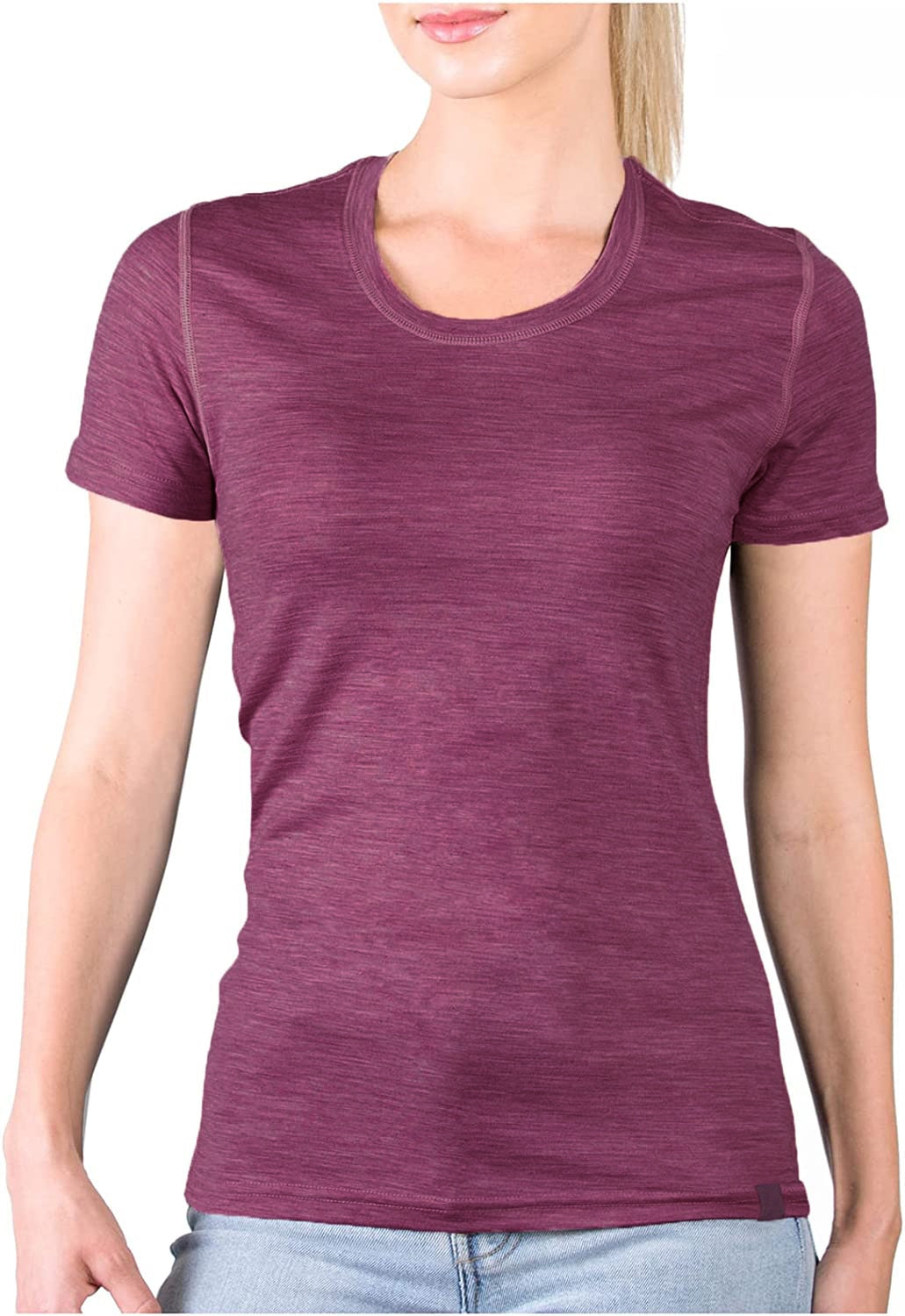 Premium Merino Wool Short Sleeve Women's Base Layer T-Shirt: 100% Merino Wool