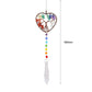 Hanging Crystal Windchimes - Handmade Life Tree Pendant Craft Chain for Window, Car, and Garden Decor