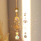 Crystal Sun Catcher Wind Chimes - Star, Moon, and Diamond Prisms for Captivating Rainbow Displays