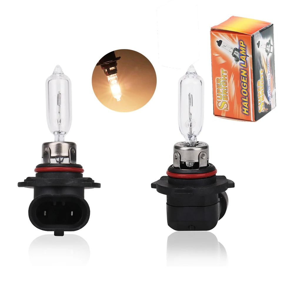 2Pcs HB3 65W 9005 12 V Halogen Car Bulbs 4300K White Quartz Headlight & Fog Lights