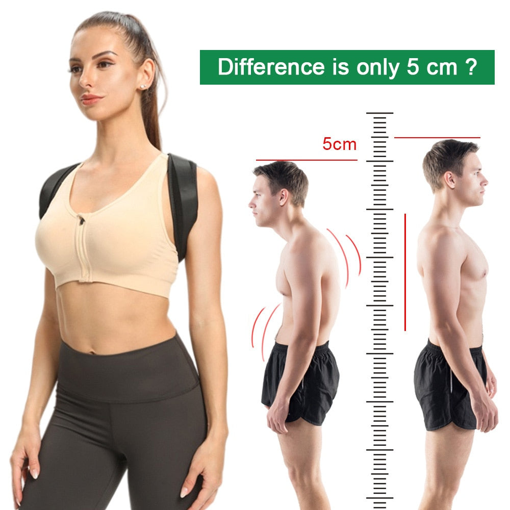 Premium Adjustable Clavicle Posture Corrector Belt for Upper Back and Spine Support