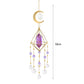 Metal Crystal Wind Chimes - Natural Stone Hexagon Prisms for Radiant Sun Catchers