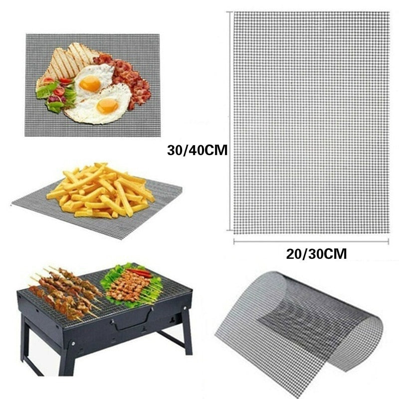 Grill Mesh Replacement Net - Non-Stick BBQ Grilling Mat for Outdoor Cooking