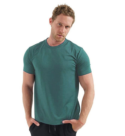 Ultra-Soft Merino Wool T-Shirt for Men: 100% Merino Wool Base Layer Shirt, 180G Breathable, Wicking, Anti-Odor, Fast Dry - USA Sizing