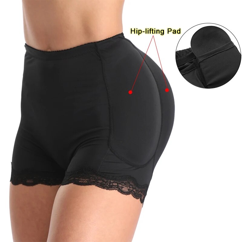 Body Shaper Shapewear Underwear 4 Pads Shapers Butt and Hip Pad Enhancer with Firm Control