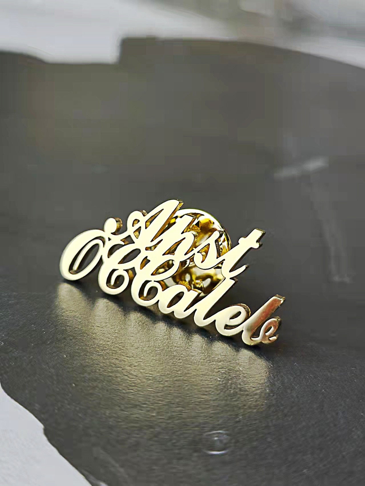 Personalized Stainless Steel Name Brooch Pin