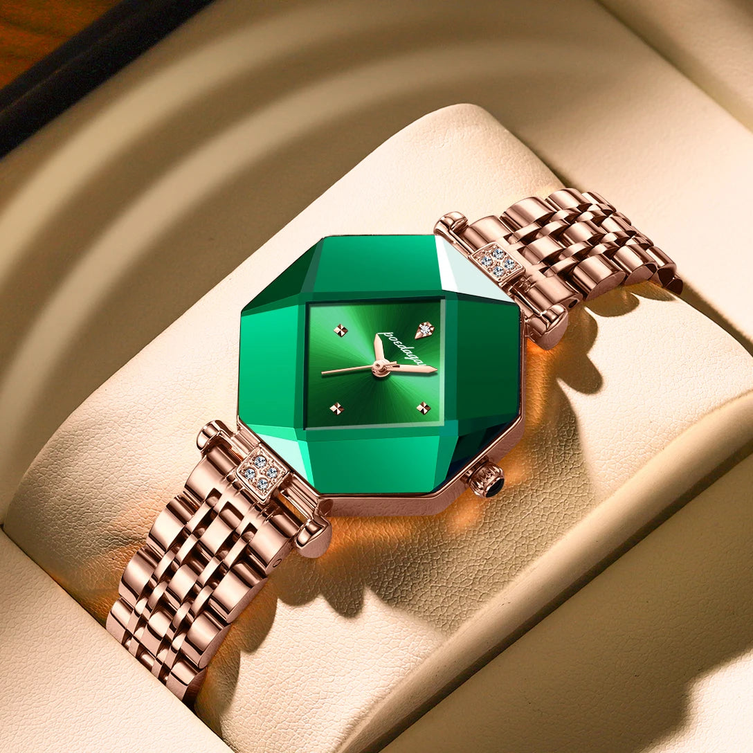 Original Luxury Green Diamond Women's Quartz Watch