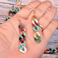 Artisanal Multi-Layered Acrylic Necklace and Earrings Set, Exquisite Ethnic Charm with African Inspired Design