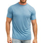 Ultra-Soft Merino Wool T-Shirt for Men: 100% Merino Wool Base Layer Shirt, 180G Breathable, Wicking, Anti-Odor, Fast Dry - USA Sizing