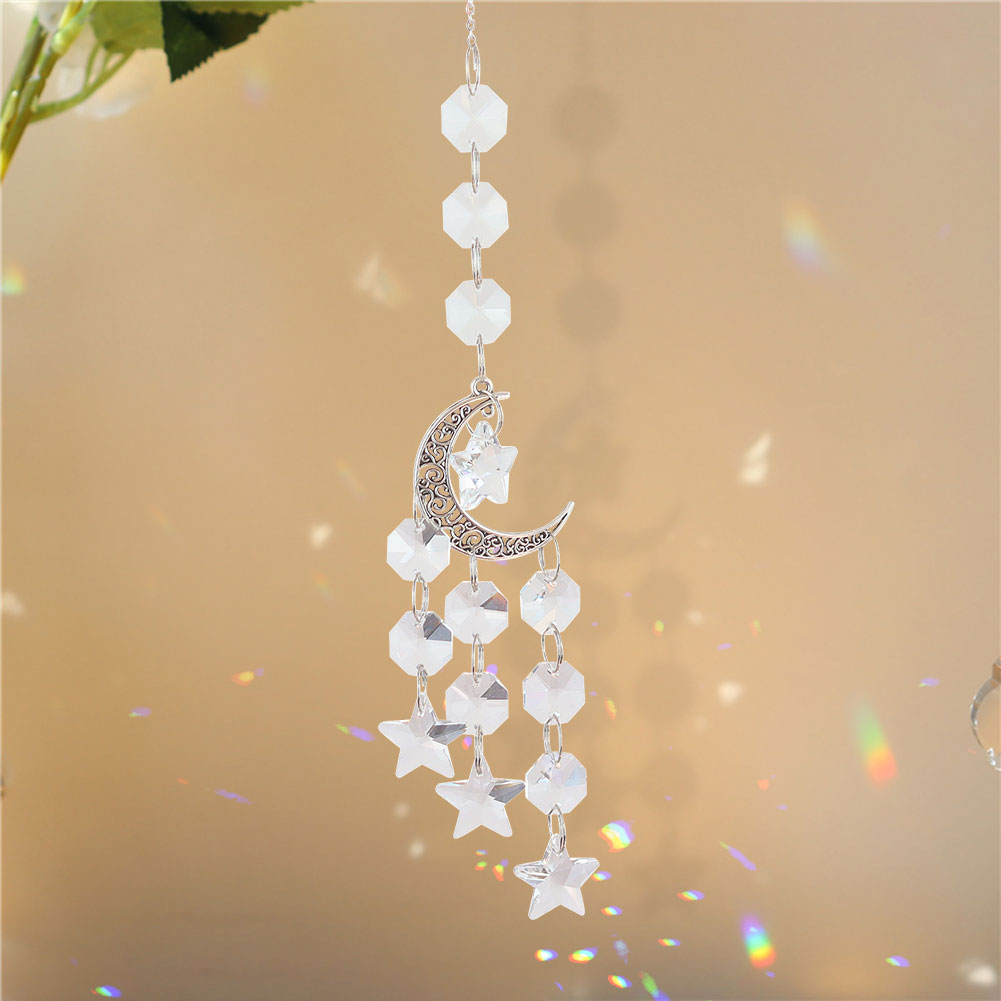 Crystal Pendant Sun Light Catcher Wind Chime - Bring Radiant Beauty and Serenity to Your Home and Garden